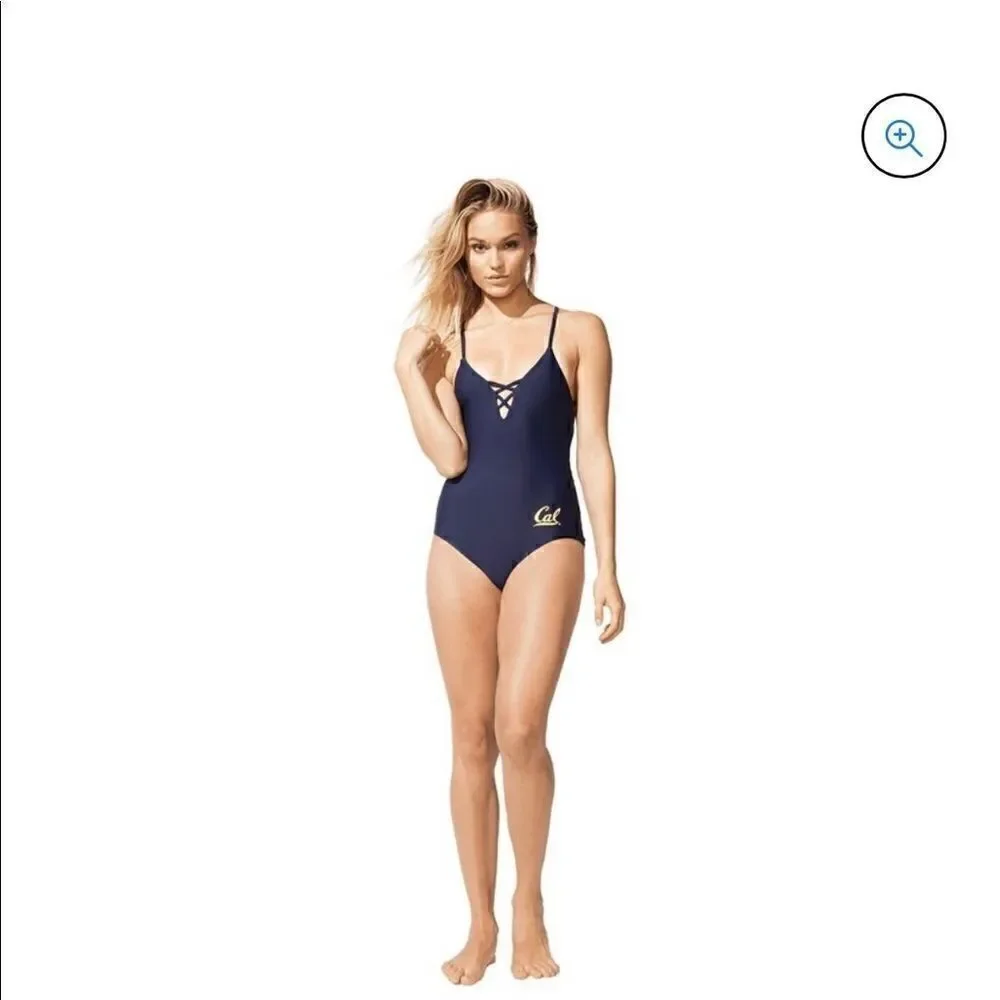 Nuyu Crisscross One Piece Swimsuit Size S NWT
